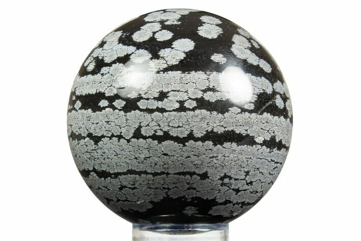 Polished Snowflake Obsidian Sphere - Utah #308767